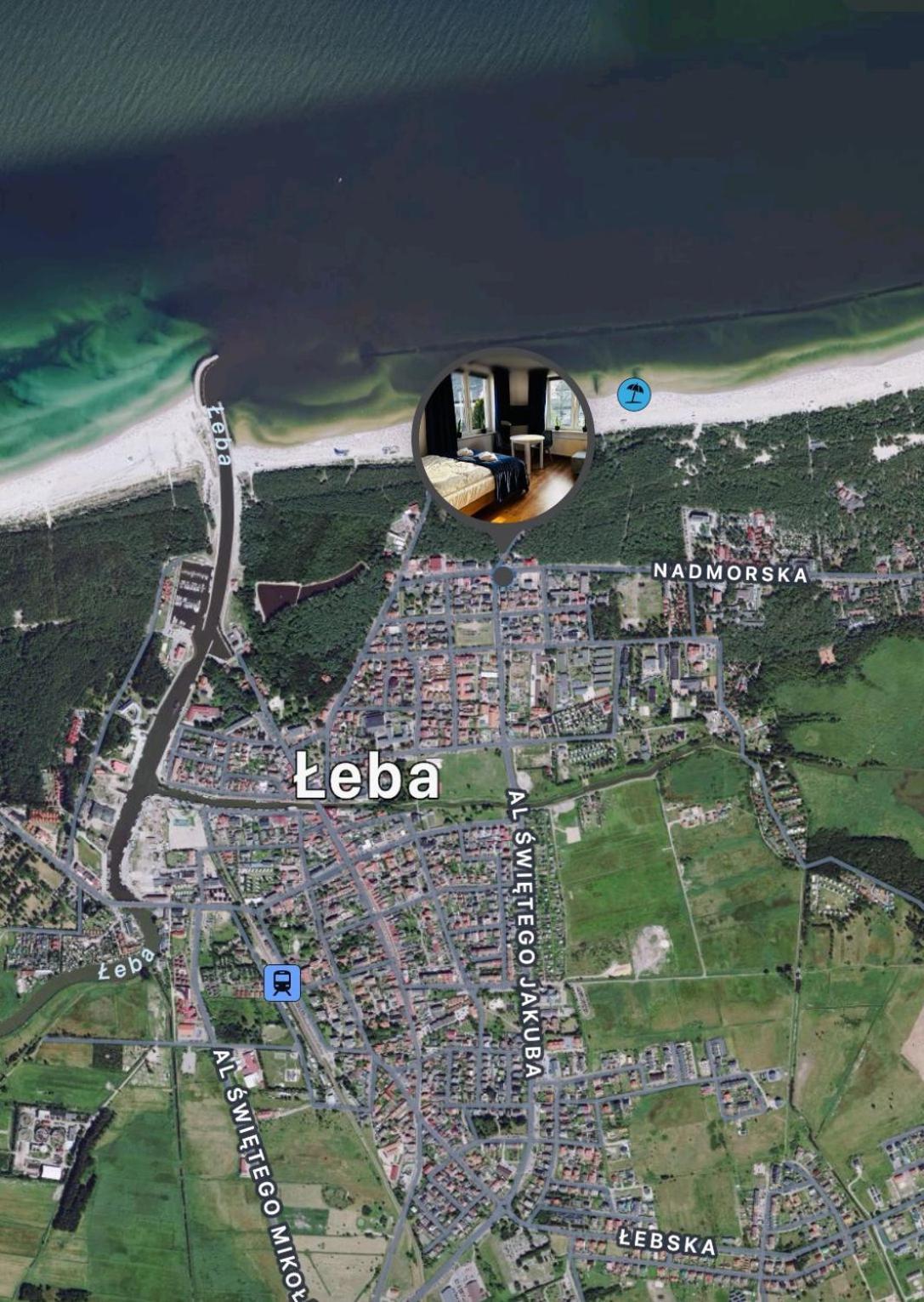 Pokoje Goscinne Nad Morzem Łeba Kültér fotó